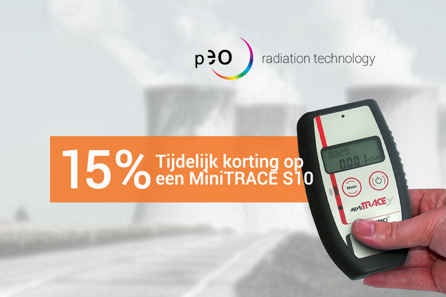 15% prijsreductie op MiniTRACE S10 dosistempo meter!