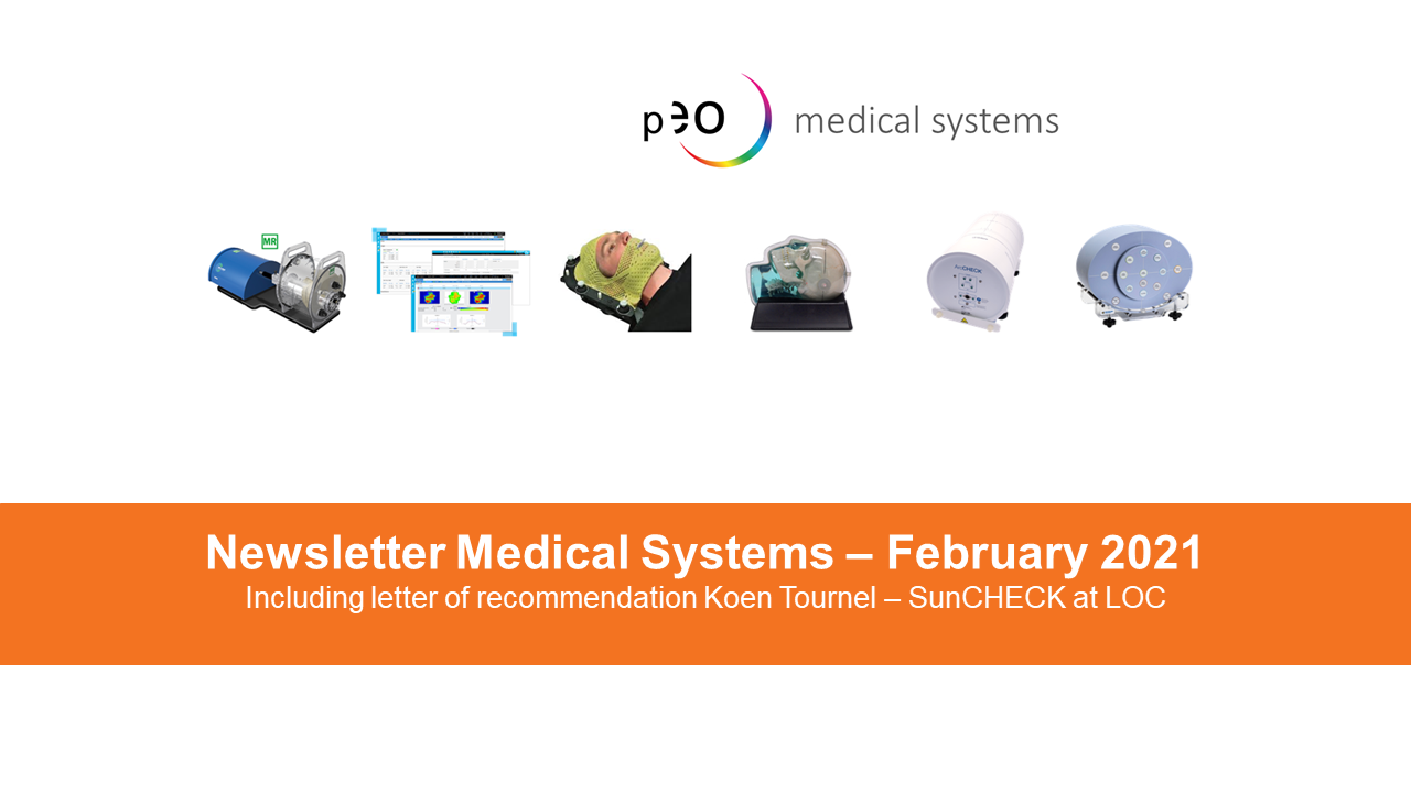 Newsletter Medical Systems - including letter of recommendation Koen Tournel - SunCHECK at LOC
