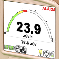 Ludlum Model 9DP hand meter, pressurized ion chamber