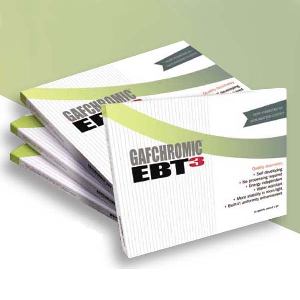 Gafchromic EBT-3 dosimetry film from Ashland packaging