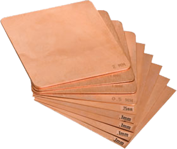 Copper Half Value Layer set, model 16