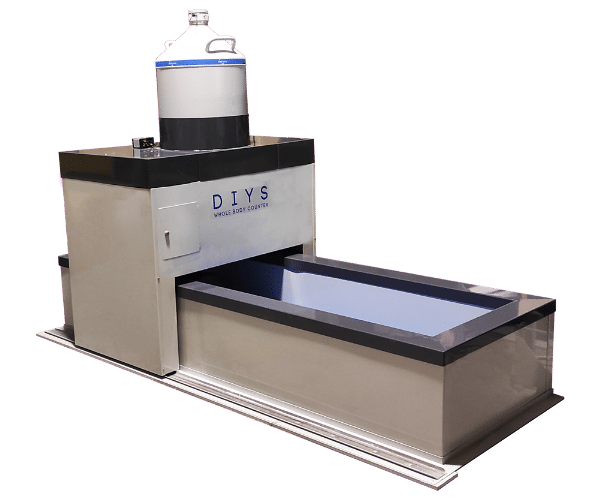 DIYS – Bed type whole body counter for internal dosimetry